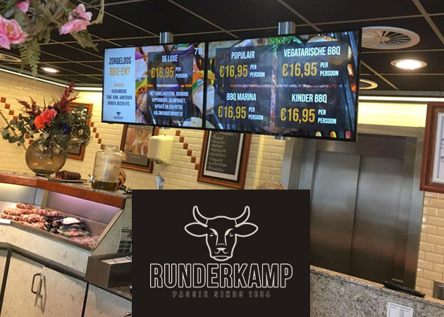 Slagerij Runderkamp narrowcasting